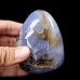 328g 2.95" Blue Chalcedony Irregular Polish Rough Specimen Natural Crystal Energy Stone