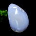 313g 2.91" Blue Chalcedony Irregular Polish Rough Specimen Natural Crystal Energy Stone