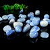 Wholesale Natural Polished Blue Aventurine Quartz Crystal Chips Slice Luster Mineral Specimen Energy Stone 1KG