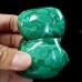 2.75" 333g Natural Polished Malachite Quartz Crystal Slice Luster Mineral Specimen