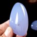 Wholesale 45-55mm Natural Polished Blue Chalcedony Crystal Healing Specimen Energy Stone 1 KG