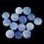 Wholesale Blue Chalcedony Round Palm Worry Stone Natural Crystal Pocket Meditation Energy Stone Decor