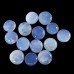 Wholesale Blue Chalcedony Round Palm Worry Stone Natural Crystal Pocket Meditation Energy Stone Decor