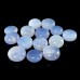 Wholesale Blue Chalcedony Round Palm Worry Stone Natural Crystal Pocket Meditation Energy Stone Decor