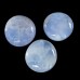 Wholesale Blue Chalcedony Round Palm Worry Stone Natural Crystal Pocket Meditation Energy Stone Decor