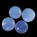 Wholesale Blue Chalcedony Round Palm Worry Stone Natural Crystal Pocket Meditation Energy Stone Decor