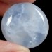 Wholesale Blue Chalcedony Round Palm Worry Stone Natural Crystal Pocket Meditation Energy Stone Decor