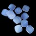 Wholesale Blue Chalcedony Energy Stone Palm Worry Stone Natural Crystal Pocket Meditation Energy Stone