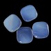 Wholesale Blue Chalcedony Energy Stone Palm Worry Stone Natural Crystal Pocket Meditation Energy Stone