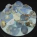 Wholesale 10-50mm Polished Blue Chalcedony Irregular Free Form Specimen Energy Stone Natural Crystal Healing 1KG