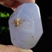 Wholesale Blue Chalcedony Facet Carved Pocket Energy Stone Natural Crystal Chakra Healing 1KG