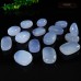 Wholesale Blue Chalcedony Carved Energy Pocket Stone Natural Crystal Meditation Healing 1KG