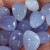 Wholesale 10PCS Teardrop Natural Crystal Blue Chalcedony Reiki Healing DIY Craft