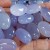 Wholesale 10PCS Oval Shape Natural Crystal Blue Chalcedony Reiki Healing DIY Craft