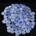 Wholesale 10PCS Oval Shape Natural Crystal Blue Chalcedony Reiki Healing DIY Craft