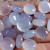 Wholesale 10PCS Pie Shape Natural Crystal Blue Chalcedony Reiki Healing DIY Craft