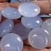 Wholesale 10PCS Pie Shape Natural Crystal Blue Chalcedony Reiki Healing DIY Craft