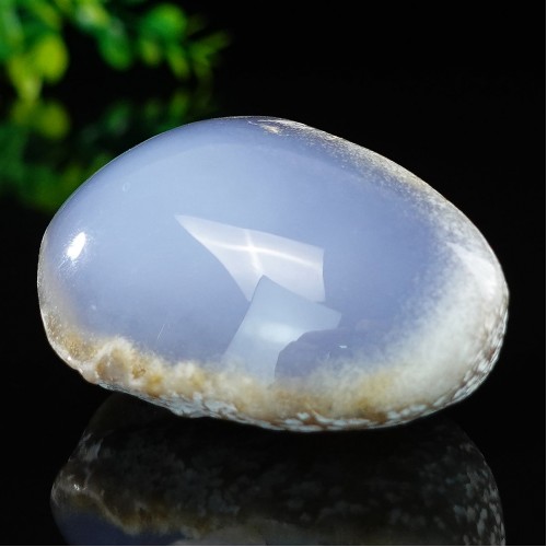 2.6" 158g Blue Chalcedony Polished Specimen Natural Crystal Energy Stone