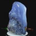 7" Blue Chalcedony Rough Polished Specimen Natural Crystal Energy Stone Reiki