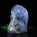 7" Blue Chalcedony Rough Polished Specimen Natural Crystal Energy Stone Reiki