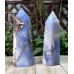 Titan Crystal Points Blue Chalcedony Agate Healing Towers For Decoration Blue Agate Towers Points For Self-Healing