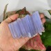 Natural Crystal Blue Chalcedony Singing Sticks Palm Stone Healing Stone Gemstone For Jewelry Making Chakra Healing