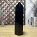 Giant 37LB Black Obsidian Crystal Wand Point Tower Black Agate Huge Tower Crystal Home Decor Black Onyx Tower Energy Healing