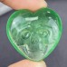 Blue Chalcedony Heart Skull Green Fluorite Heart Skull Pure Quartz Pocket Stone Reiki Healing Gift