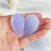 2'' Natural Crystal Heart Chalcedony Heart Quartz Crystal Crafts Hand Carved Statue  Healing Stone Energy Stoner