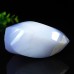 227g 3.11" Blue Chalcedony Pointed Tower Natural Crystal Quartz Energy Stone