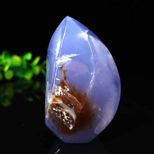 233g 3.15" Blue Chalcedony Pointed Tower Natural Crystal Quartz Energy Stone