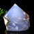 284g 2.87" Blue Chalcedony Rough Specimen Pointed Tower Natural Crystal Energy Stone