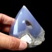 279g 2.95" Blue Chalcedony Rough Specimen Pointed Tower Natural Crystal Energy Stone