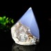 279g 2.95" Blue Chalcedony Rough Specimen Pointed Tower Natural Crystal Energy Stone