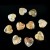 50mm Heart Hand Carved Crazy Agate Natural Crystal Quartz Reiki Healing DIY Craft 1PC