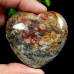 50mm Heart Hand Carved Crazy Agate Natural Crystal Quartz Reiki Healing DIY Craft 1PC