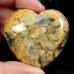 50mm Heart Hand Carved Crazy Agate Natural Crystal Quartz Reiki Healing DIY Craft 1PC