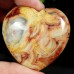 50mm Heart Hand Carved Crazy Agate Natural Crystal Quartz Reiki Healing DIY Craft 1PC