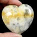 50mm Heart Hand Carved Crazy Agate Natural Crystal Quartz Reiki Healing DIY Craft 1PC