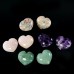 40mm Natural Crystal 3D Heart Shape Hand Carved Statue Reiki Healing DIY Craft 1PC