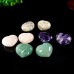 40mm Natural Crystal 3D Heart Shape Hand Carved Statue Reiki Healing DIY Craft 1PC