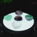 25mm/45mmNatural Crystal Heart Shape Green Fluorite Carved Quartz DIY Making Reikli Healing 1PC