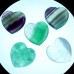 25mm/45mmNatural Crystal Heart Shape Green Fluorite Carved Quartz DIY Making Reikli Healing 1PC