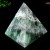 1105g 4" Natural Green Fluorite Quartz Crystal Pyramid Tower Healing Energy Stone