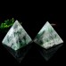 1105g 4" Natural Green Fluorite Quartz Crystal Pyramid Tower Healing Energy Stone