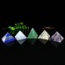 2" Natural Crystal Quartz Pyramid Tower Statue Energy Stone Reiki Healing Decor 50x50x37mm