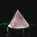 1881g 5" Natural Pink Rose Quartz Crystal Pyramid Tower Energy Stone Healing