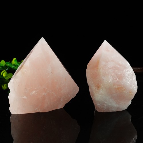 Wholesale Rose Quartz Irregular Polish Rough Pointed Tower Specimen Natural Crystal Energy Stone 1KG