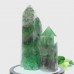 Wholesale Natural Crystal Hexagonal Tower Point Green Fluorite Stone Chakra Reiki Healing 1KG