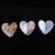 2" Hand Carved Heart Natural Blue Chalcedony Ornaments Art Decor Display